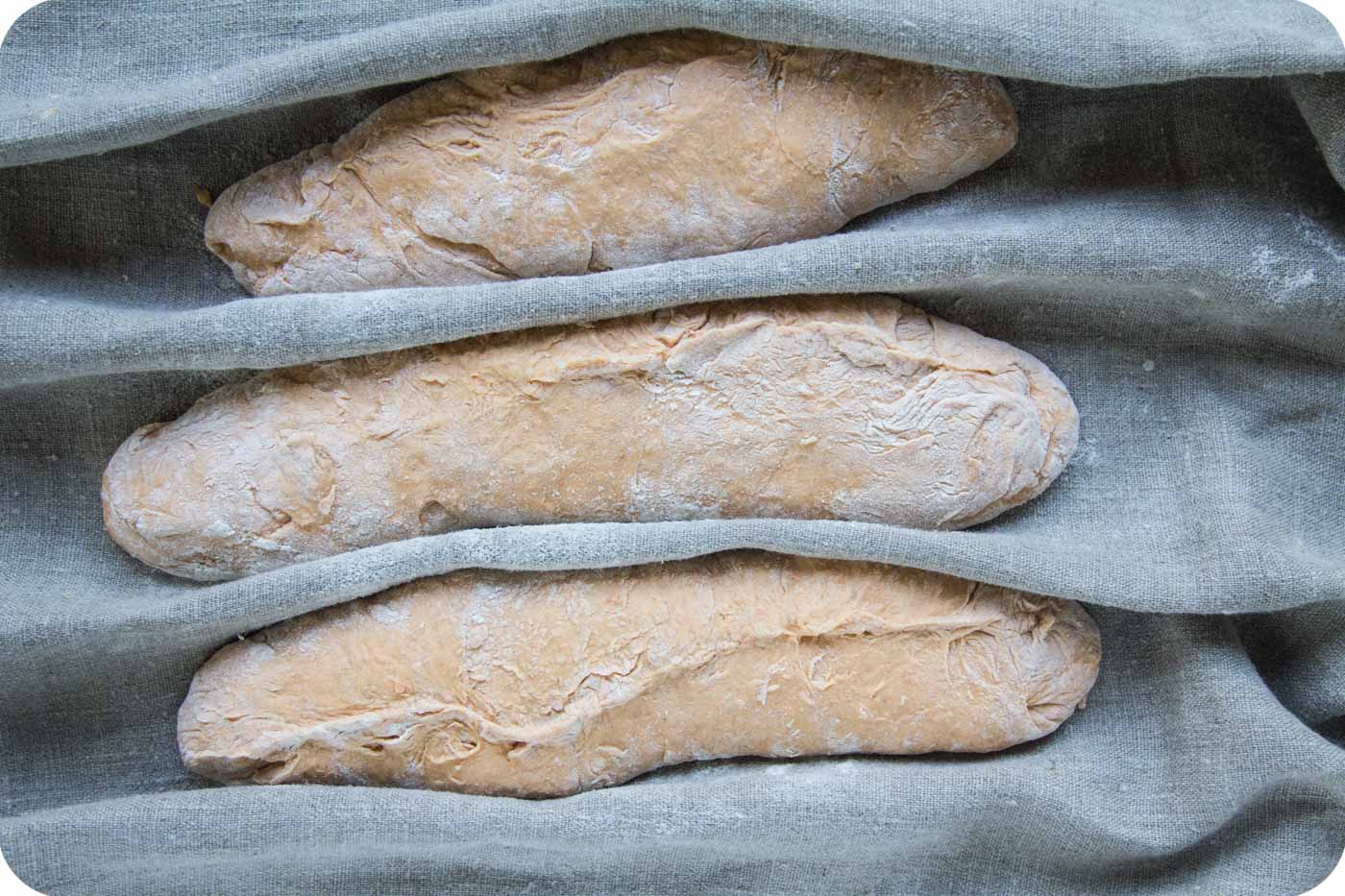 Rüebli-Baguettes vor dem Formen