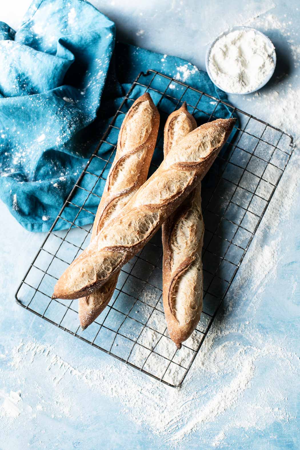 Baguettes mit Ruchmehl