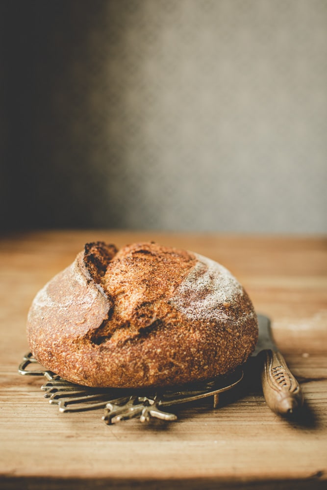 100% Vollkorn Weizensauerteigbrot